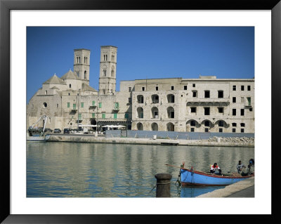 View Across Harbour To Duomo Vecchio, Molfetta, Puglia, Italy, Mediterranean by Sheila Terry Pricing Limited Edition Print image