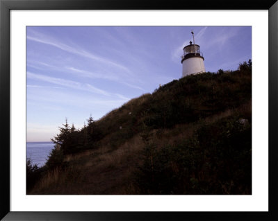 The Historic 1825 Owl's Head Lighthouse On Maine's Penobscot Bay by Stephen St. John Pricing Limited Edition Print image