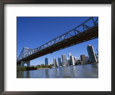 The Storey Bridge And City Skyline Across The Brisbane River, Brisbane, Queensland, Australia by Mark Mawson Pricing Limited Edition Print image