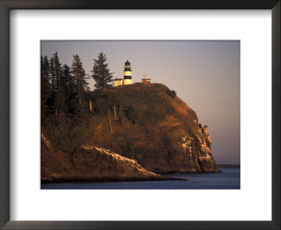 Cape Disappointment Lighthouse, Lewis And Clark Trail, Illwaco, Washington, Usa by Connie Ricca Pricing Limited Edition Print image