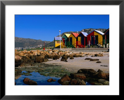 Victorian Bathing Huts, False Bay, St. James, Cape Peninsula, South Africa by Ariadne Van Zandbergen Pricing Limited Edition Print image