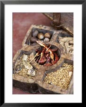 Wooden Spice Box From South India by Jürg Waldmeier Pricing Limited Edition Print image