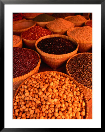 Macadamia Nuts And Beans At Sweta Market, Lombok, West Nusa Tenggara, Indonesia by John Banagan Pricing Limited Edition Print image