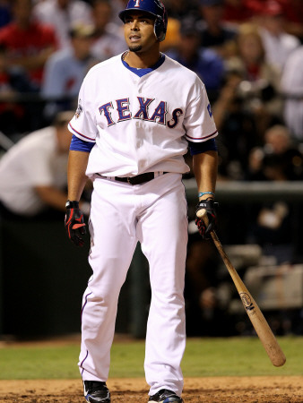 Texas Rangers V. San Francisco Giants, Game 5:  Nelson Cruz by Ronald Martinez Pricing Limited Edition Print image