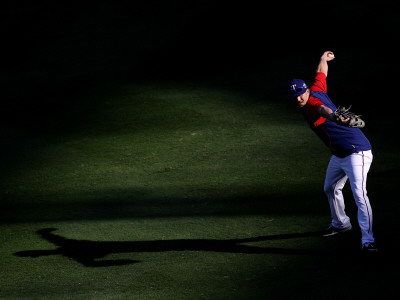 Texas Rangers V. San Francisco Giants, Game 5: Pitcher Darren O'day by Christian Petersen Pricing Limited Edition Print image