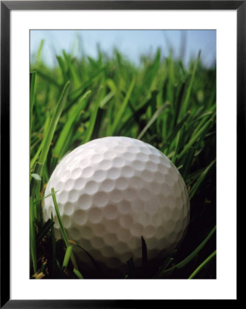 Close-Up Of Golf Ball In Grass by Henryk T. Kaiser Pricing Limited Edition Print image