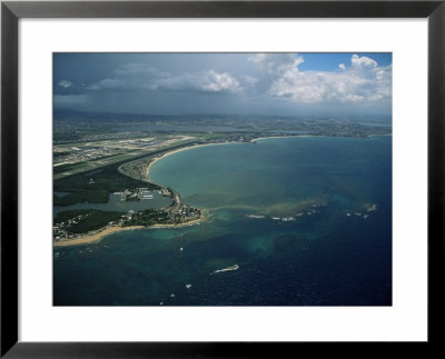 Aerial Of The Island Of Puerto Rico, West Indies, Central America by James Gritz Pricing Limited Edition Print image