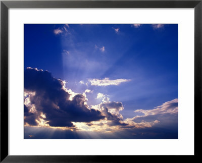 Sunrays Burst Through The Clouds by Janis Miglavs Pricing Limited Edition Print image