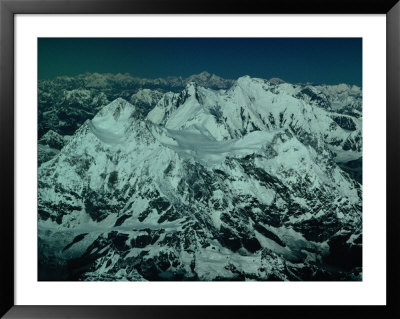 Aerial View Of Himalayan Ranges From Flight Between Lhasa And Kathmandu, Tibet by Richard I'anson Pricing Limited Edition Print image