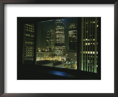 A View From A Hotel Room Looking At Skyscrapers And Offices by Taylor S. Kennedy Pricing Limited Edition Print image