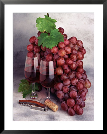 Wine Glasses And Grapes by John James Wood Pricing Limited Edition Print image