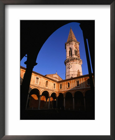 Historic Church Tower, Through Archway, Perugia, Umbria, Italy by Bill Wassman Pricing Limited Edition Print image