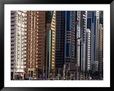 Contemporary Buildings, Sheik Zayed Rd, Dubai, United Arab Emirates by Phil Weymouth Pricing Limited Edition Print image