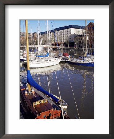 St. Augustine's Bridge On Floating Harbour, Bristol, England, United Kingdom by Charles Bowman Pricing Limited Edition Print image
