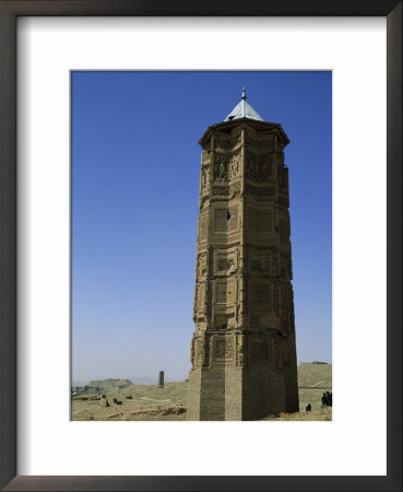 The Minaret Of Bahram Shah, That Served As Models For The Minaret Of Jam, Ghazni by Jane Sweeney Pricing Limited Edition Print image