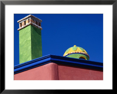 Colourfully Painted Chimney And Dome Of A House In San Miguel De Allende, Guanajuato, Mexico by Jeffrey Becom Pricing Limited Edition Print image