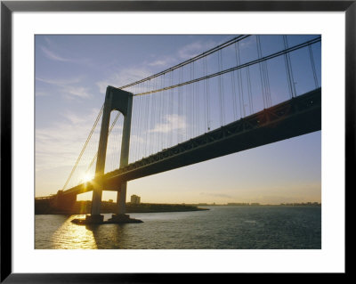 Verrazano Narrows Bridge, Approach To The City, New York, New York State, Usa by Ken Gillham Pricing Limited Edition Print image