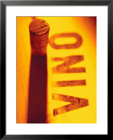 Corks On Wooden Box With The Word Vino by Joerg Lehmann Pricing Limited Edition Print image