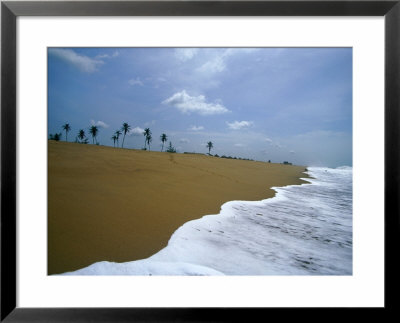 Foamy Water Running Up Beach, Grand Popo, Mono, Benin by Jane Sweeney Pricing Limited Edition Print image