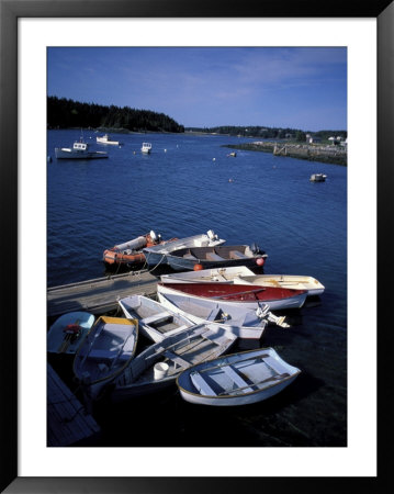 Dinghies In The Harbor, Maine, Usa by Jerry & Marcy Monkman Pricing Limited Edition Print image