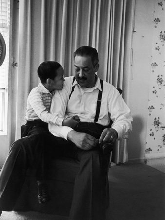 Thurgood Marshall With Son John Marshall by G. Marshall Wilson Pricing Limited Edition Print image