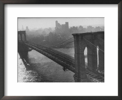 The Brooklyn Bridge by Arthur Schatz Pricing Limited Edition Print image