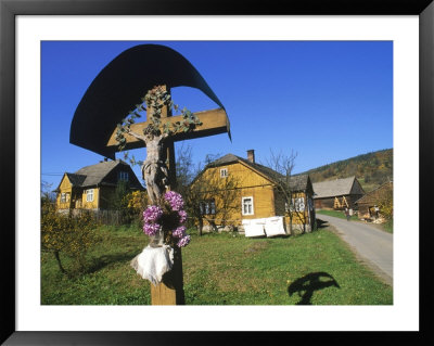 Religious Shrine Near Homes, Poland by Eric Horan Pricing Limited Edition Print image