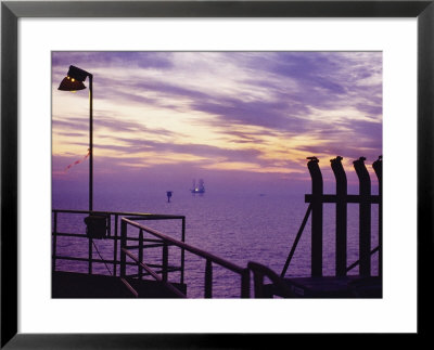 A View Toward Another Platform From An Oil And Gas Drilling Platform by Eightfish Pricing Limited Edition Print image