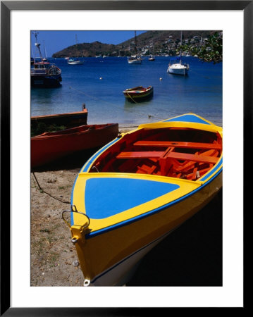 Boat Ashore In Port Elizabeth, Admiralty Bay, St. Vincent & The Grenadines by Wayne Walton Pricing Limited Edition Print image