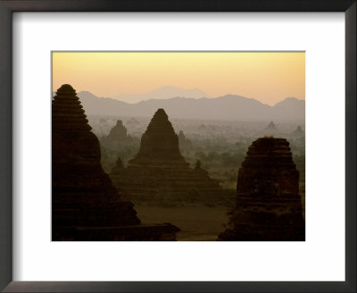 Temples And Pagodas At Dawn, Bagan (Pagan), Myanmar (Burma) by Upperhall Pricing Limited Edition Print image