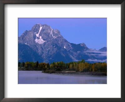 Mount Moran At Dawn, From Oxbox Bend, Grand Teton National Park, Wyoming by Holger Leue Pricing Limited Edition Print image