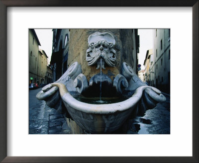 Street Corner Fountain, Florence, Italy by John Elk Iii Pricing Limited Edition Print image