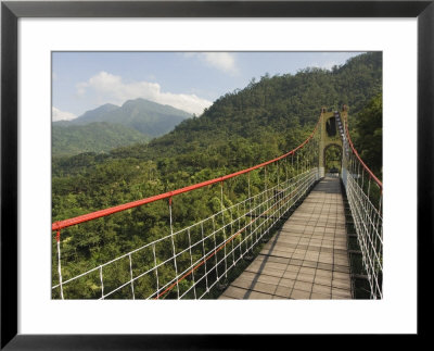 Suspension Bridge Over Valley, Taiwan Aboriginal Culture Park, Pingtung County, Taiwan by Christian Kober Pricing Limited Edition Print image