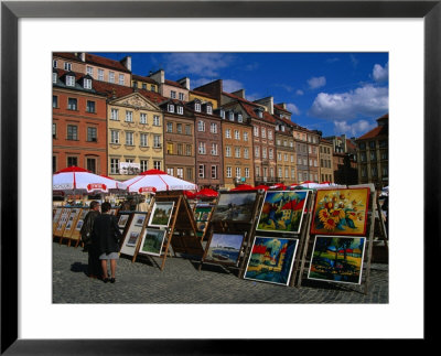 Art Stalls On Old Town Square, Warsaw, Poland by Krzysztof Dydynski Pricing Limited Edition Print image