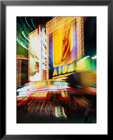 Neon Lights In The Theatre District On Times Square, New York City, New York, Usa by Neil Setchfield Pricing Limited Edition Print image
