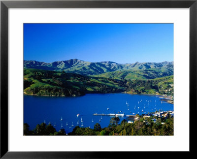 Akaroa Harbour, Banks Peninsula, Canterbury, New Zealand by Paul Kennedy Pricing Limited Edition Print image