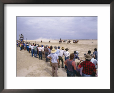 Racing Under Way On The Annual Race Day, Birdsville, Queensland, Australia by Julia Thorne Pricing Limited Edition Print image