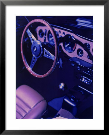 Car Dashboard, Steering Wheel, And Front Seat by Ernie Friedlander Pricing Limited Edition Print image