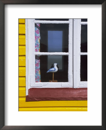 Window Of Beach Hut, Aeroskobing, Island Of Aero, Denmark, Scandinavia, Europe by Robert Harding Pricing Limited Edition Print image