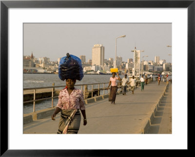 People Walking Along Catembe Jetty, Maputo, Mozambique by Ariadne Van Zandbergen Pricing Limited Edition Print image