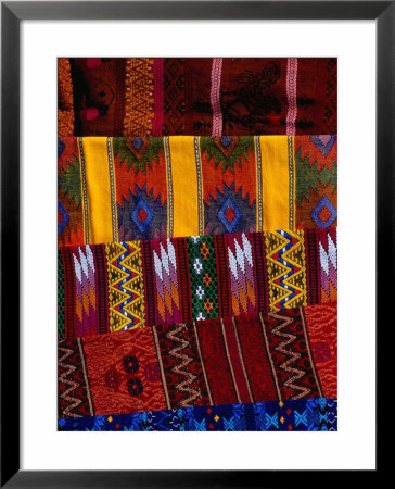 Fabric For Sale Outside The Santiago Cathedral, Sacatepequez, Guatemala by Richard I'anson Pricing Limited Edition Print image