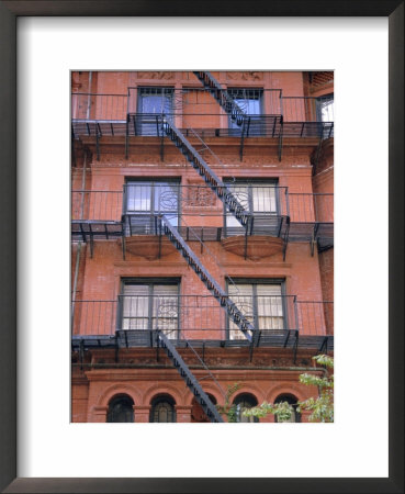 Apartment Fire Escapes, Brooklyn, New York, Ny, Usa by Jean Brooks Pricing Limited Edition Print image