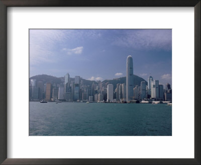 Hong Kong Skyline And Victoria Harbour, Hong Kong, China by Amanda Hall Pricing Limited Edition Print image