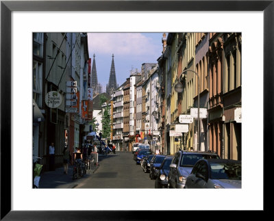 Breite Strasse With Mix Of Stores From Funky To Elegant, Cologne, North Rhine Westphalia, Germany by Yadid Levy Pricing Limited Edition Print image