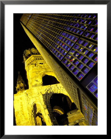 Kaiser Wilhelm Memorial Church, Kurfurstendamn Area, Berlin, Germany by Walter Bibikow Pricing Limited Edition Print image