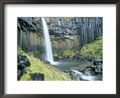 Svartifoss Waterfall, Skaftafell National Park, Iceland, Polar Regions by Simon Harris Pricing Limited Edition Print image