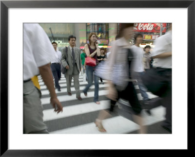 Rush Hour Pedestrian Traffic, Kobe, Kinki, Japan by Brent Winebrenner Pricing Limited Edition Print image