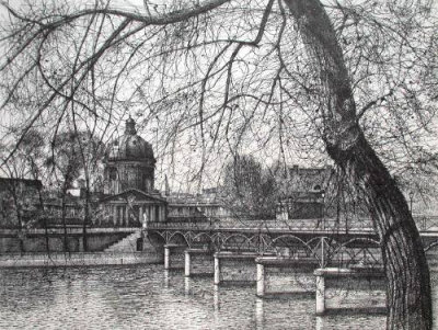 Paris Pont Des Arts by Jean Carzou Pricing Limited Edition Print image