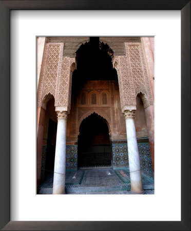 Columned Archway At Saadian Tombs, Marrakesh, Morocco by Doug Mckinlay Pricing Limited Edition Print image