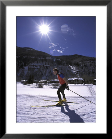Cross-Country Skate Skier, Co by Kevin Beebe Pricing Limited Edition Print image